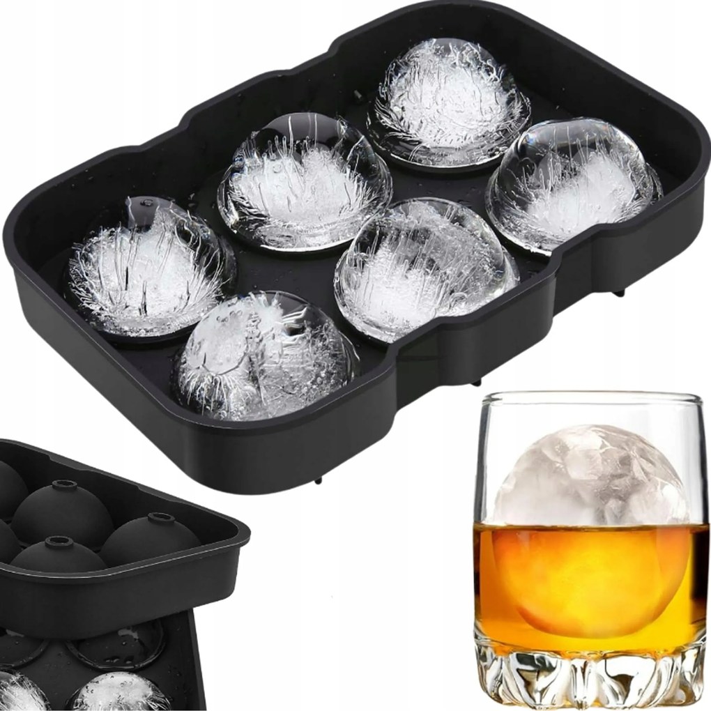 Szilikon Forma Jégkockákhoz Jég Jégkocka Forma Nagy XXL Gömb