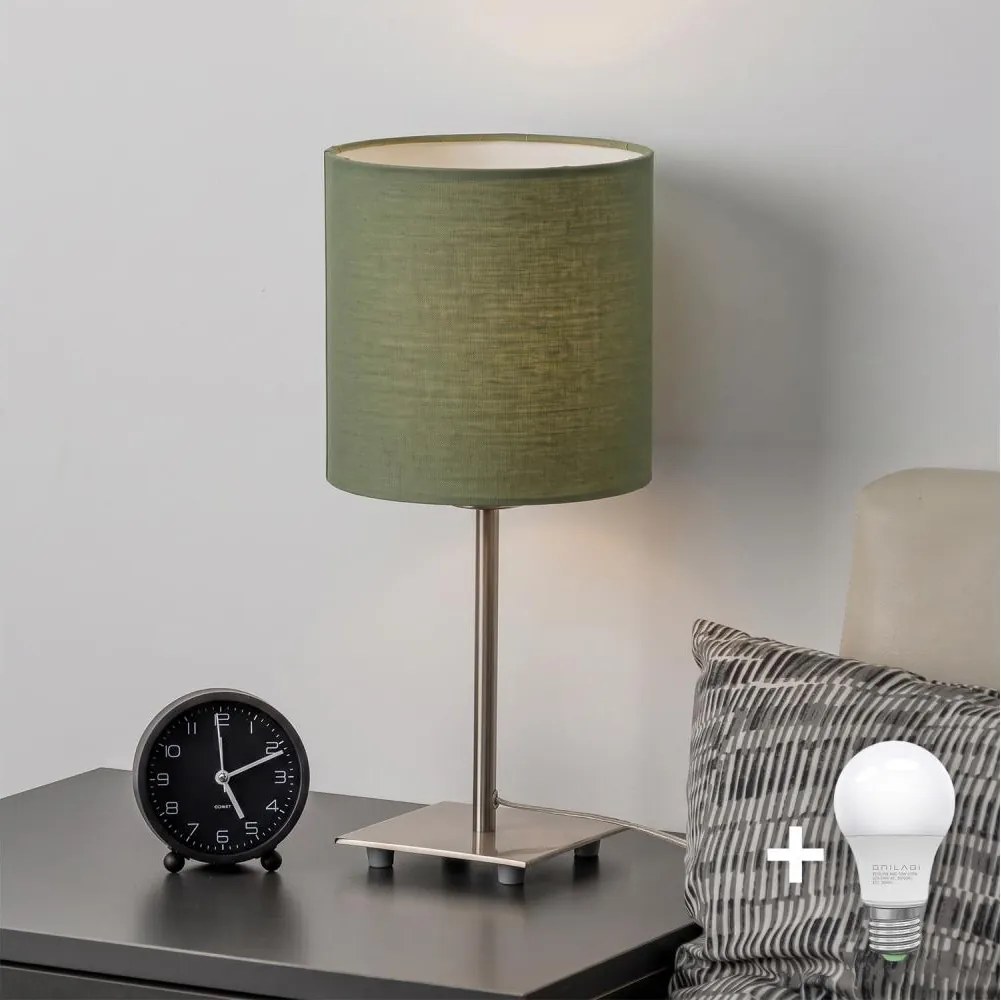 Brilagi - NUBILA LED asztali lámpa 1xE27/60W/230V zöld