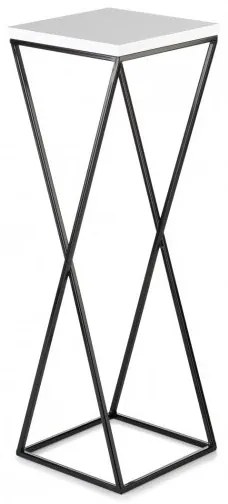 LOFT virágtartó állvány 70x24 cm fekete/fehér