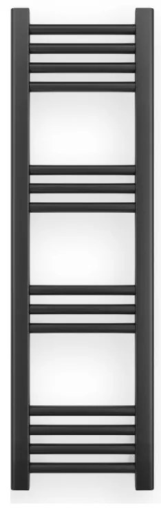 Fekete 300x1000mm törölközőszárítós fürdőszobai radiátor Welland Lux | Készletről | Gyors kiszállítással
