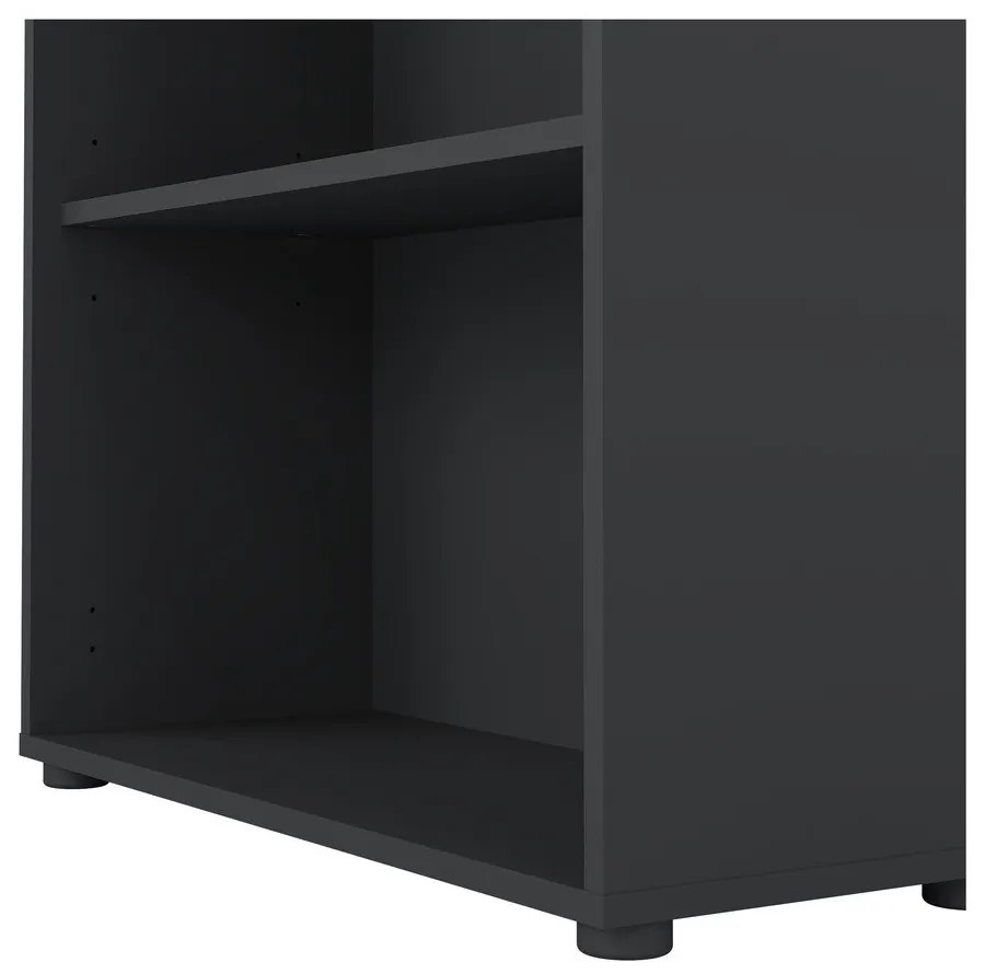 Antracitszürke könyvespolc 80x124 cm Sign – Tvilum