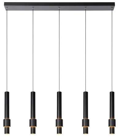 Lucide 24402/30/30 -LED Dimmelhető csillár zsinóron MARGARY 5xLED/4,2W/230V fekete