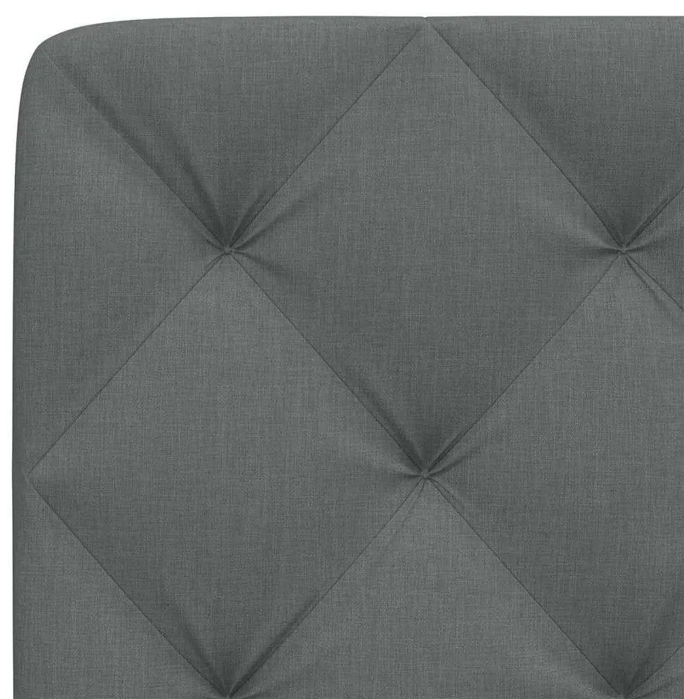 sötétszürke szövet fejtámla párna 180 cm