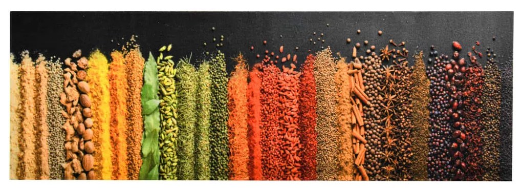 fűszer mintás mosható konyhaszőnyeg 60 x 300 cm