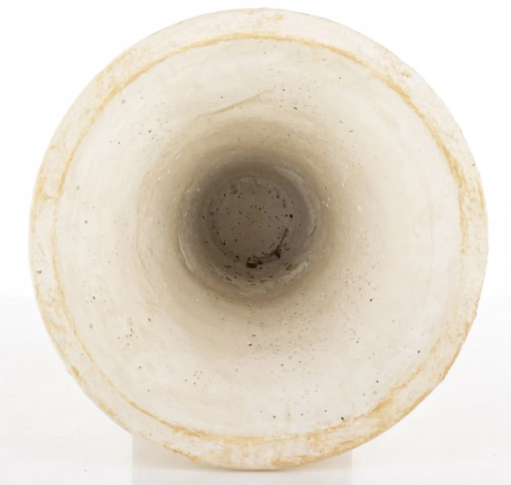 Evora design Váza cementbézs 26x17x17 cm