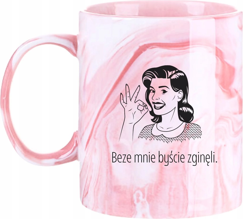 Bögre Márvány Ajándék Vicces Anyák Napja Nélkülem Meghaltatok Volna.