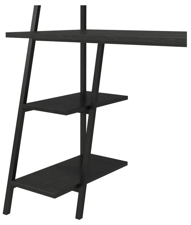 Fali íróasztal tölgyfa dekoros asztallappal 51x111 cm Bushwick – Novogratz