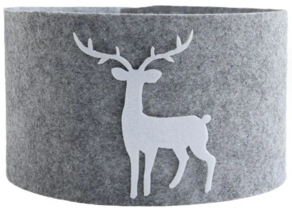 Karácsonyfadoboz DEERBOX szarvassal, szürke