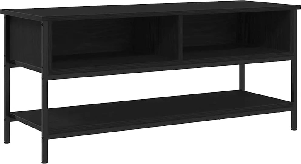 vidaXL TV szekrény garnitúra Fekete tölgy 100 x 35 x 45 cm Faanyag