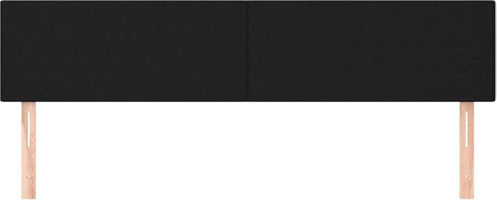 2 db fekete szövet fejtámla 90x5x78/88 cm