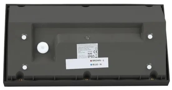 LED Kültéri fali lámpa LED/20W/230V 3000K IP65 fekete