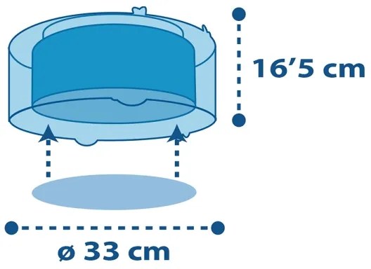 Dalber 41346 - Gyermek mennyezeti lámpa PLANETS 2xE27/60W/230V