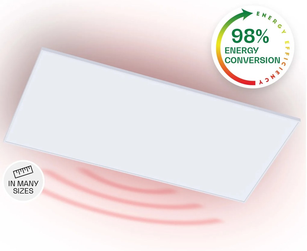 Klarstein Wondersky, infravörös mennyezeti hősugárzó, 120 x 60 x 6,5 cm (SzxMxM), 700 W,  IP45