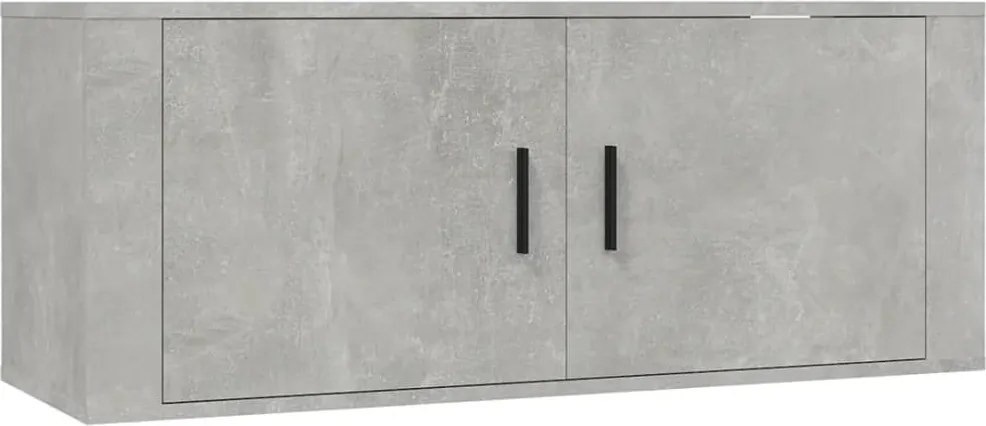 vidaXL betonszürke fali TV-szekrény 100x34,5x40 cm