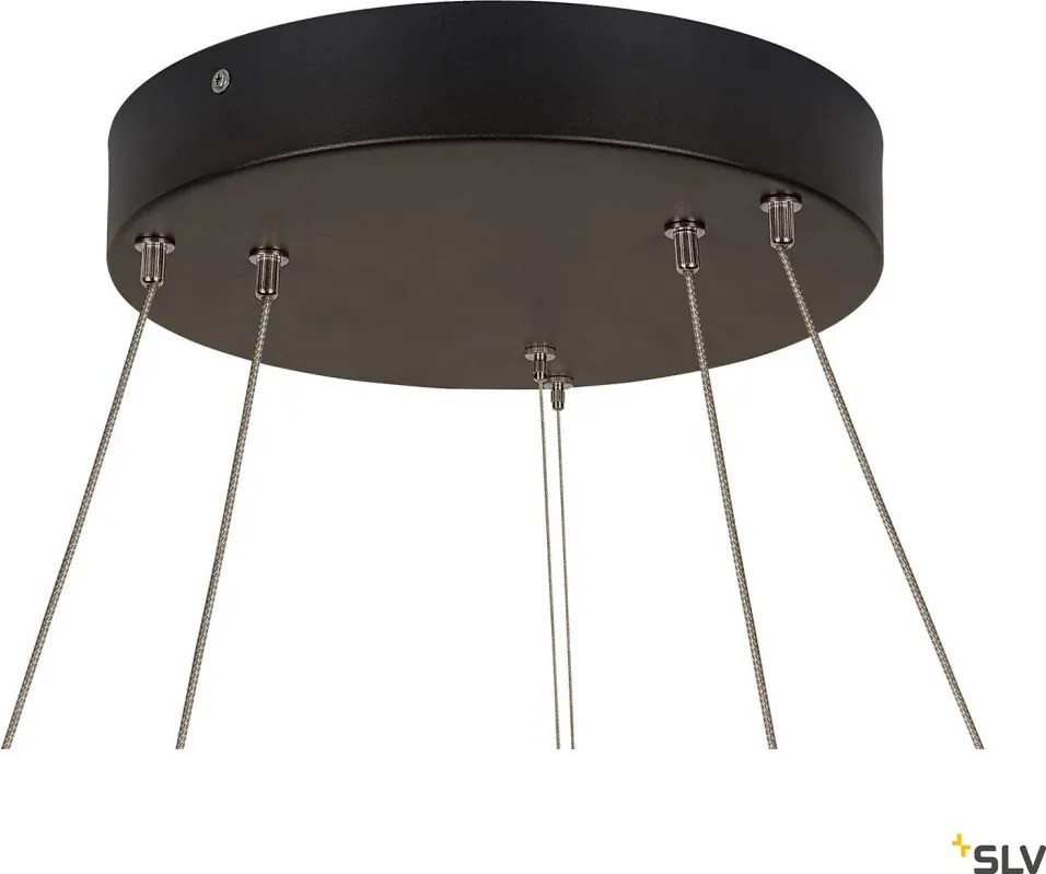 SLV 1004767 ONE Modern Led Függesztett Lámpa Fekete LED IP20