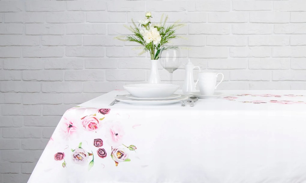 Abrosz Blooms 130X180 Virágok Fehér