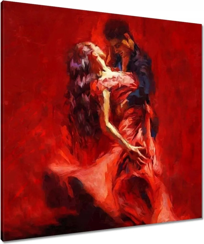 Vászonkép 80x80 Forró tánc Nő