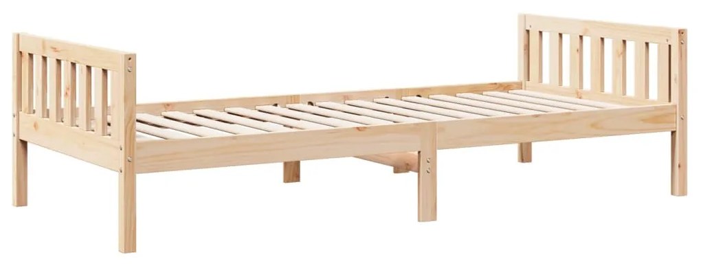 vidaXL tömör fenyőfa gyerekágy matrac nélkül 90 x 200 cm
