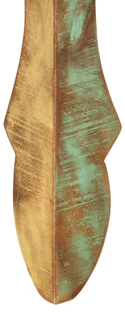 tömör újrahasznosított fa étkezőasztal 110 x 52 x 76 cm