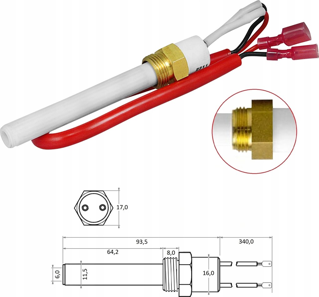 Kerámia pellet gyújtó pellet égő Kipi
