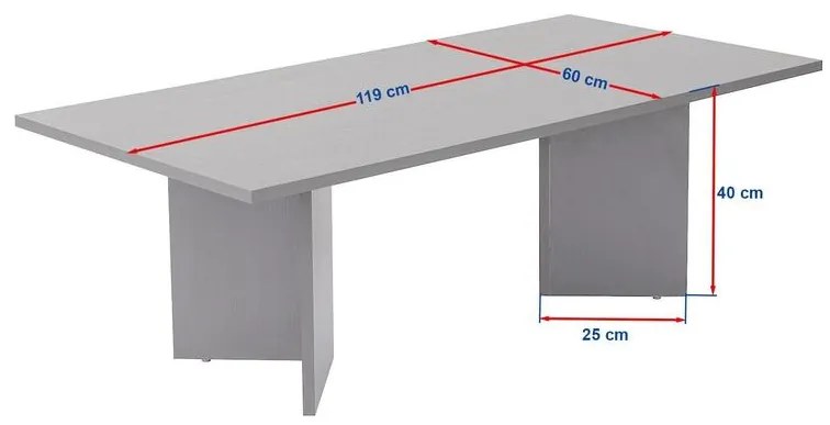 Dohányzóasztal Sabin - Walnut