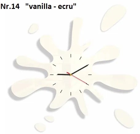 Modern falióra fröccsenő formájú Vanília-ecrü