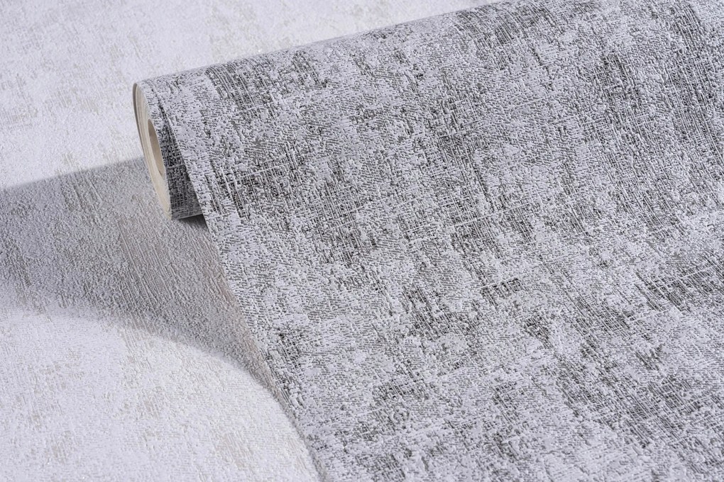 Vinil tapéta Flizelin strukturált szürke Csillámos utánzat zsák 10 m