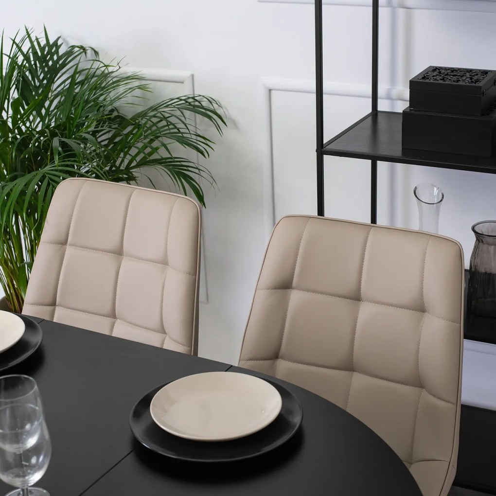 Bézs Eco-bőr Étkezőszék. MONZA