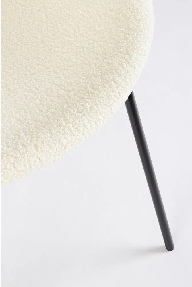 Fehér kárpitozott étkezőszék Maddie – Yes Everyday