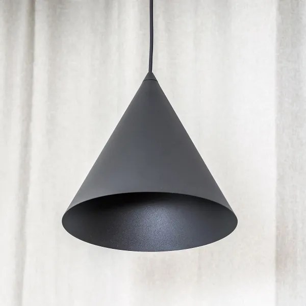 ETNA II kábeles függőlámpa 1xE27/15W/230V, átm. 25 cm, fekete