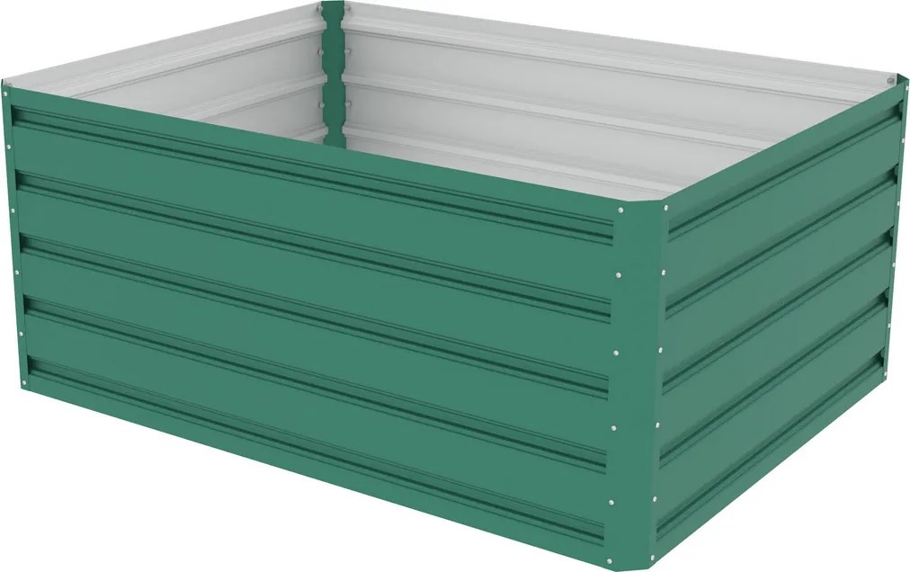 Emelt virágágyás G21 Daisy 120 x 90 x 52 cm, fém,zöld