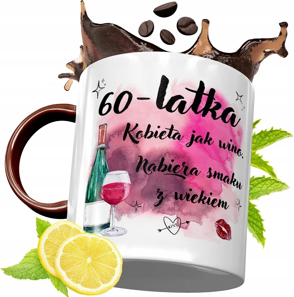 Bordó Bögre 60 Születésnapra Ajándék fényképes nyomtatással