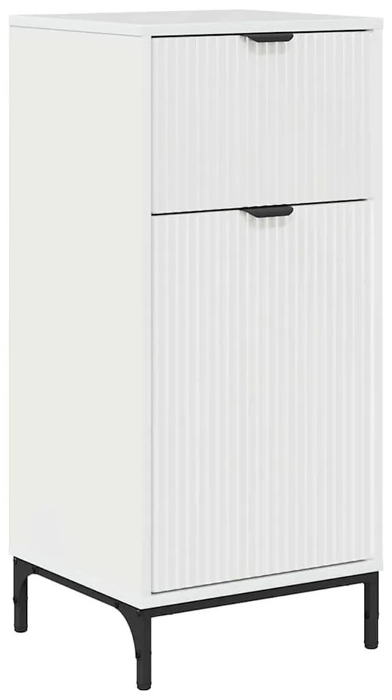 Fürdőszoba bútor szett Magas Fényű Fehér Műanyag fa, fém