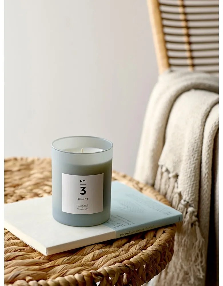 Illatos gyertya égési idő 50 ó No. 3 Santal Fig – ILLUME x Bloomingville