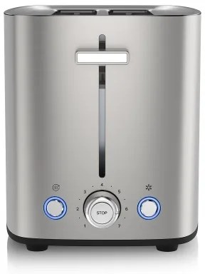 Niceboy ION Cruncher C4 - Kenyérpirító két lyukkal és pörkölővel 850W/230V rozsdamentes