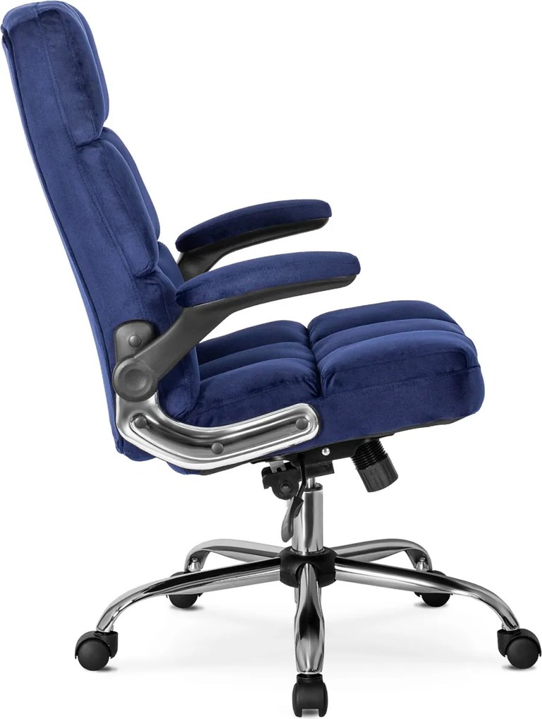 Forgószék sötétkék, bársony kárpittal. LONDON