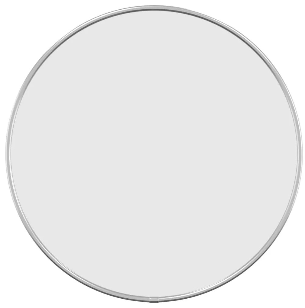 ezüstszínű falitükör Ø 40 cm Kerek