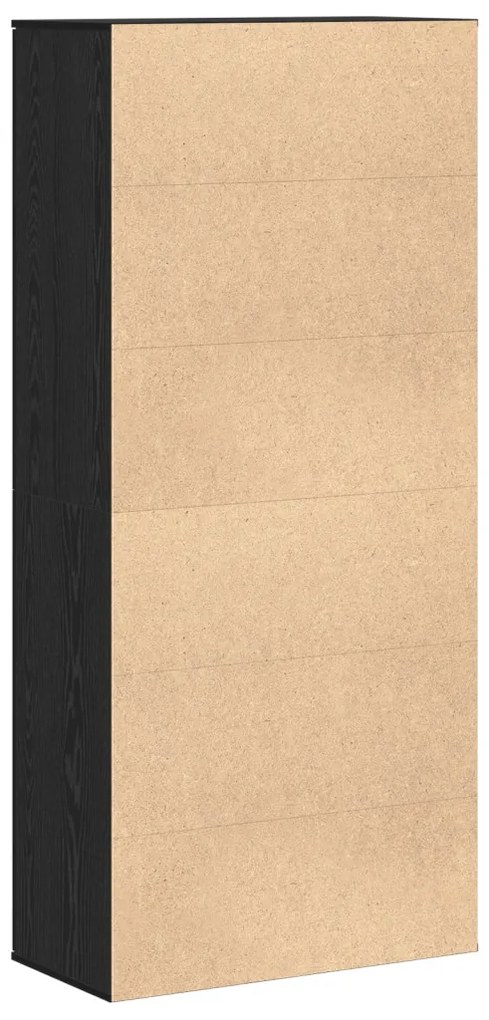 fekete tölgy 80x39x178 cm mérnökelt fa
