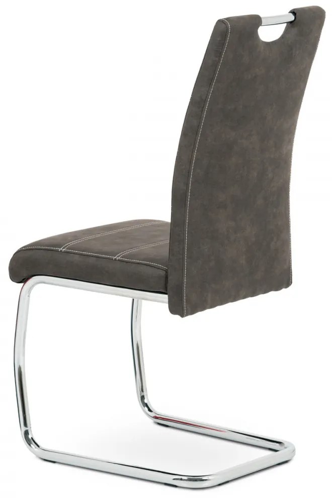 Scaun modern cu bază de sanie de culoare gri Hc-483