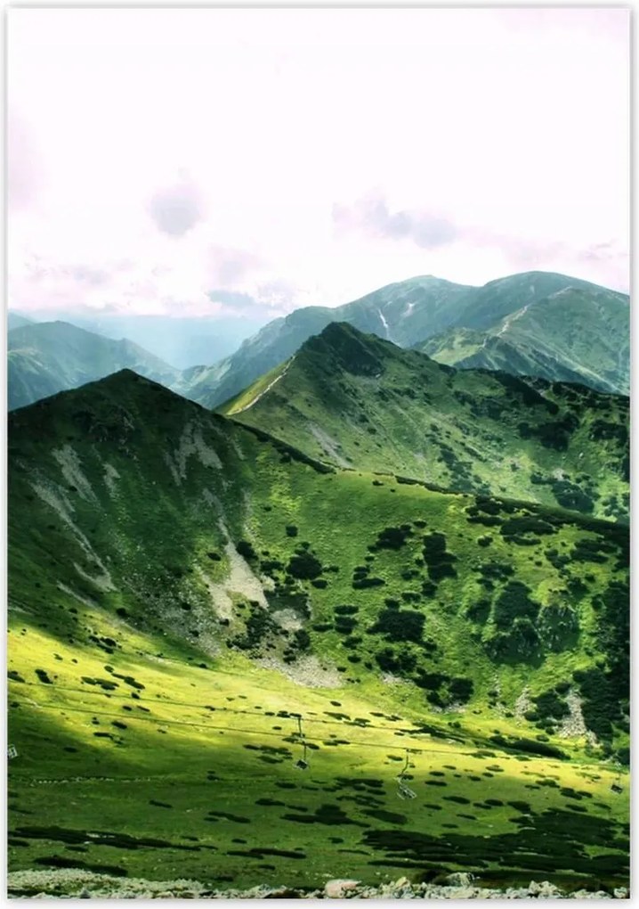 Poszterek 70x100 Tátra Lengyel hegyek Kilátás
