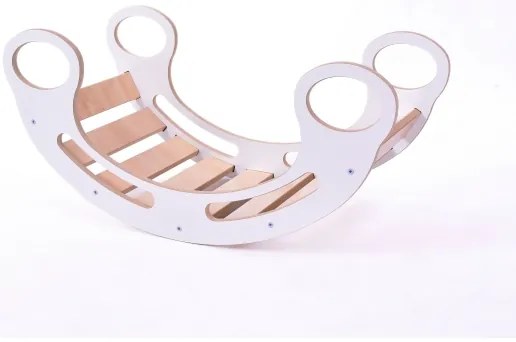 Multifunkciós Montessori hinta fehér/juhar