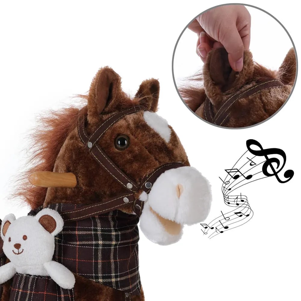 Barna hintaló hanghatással Spielwerk