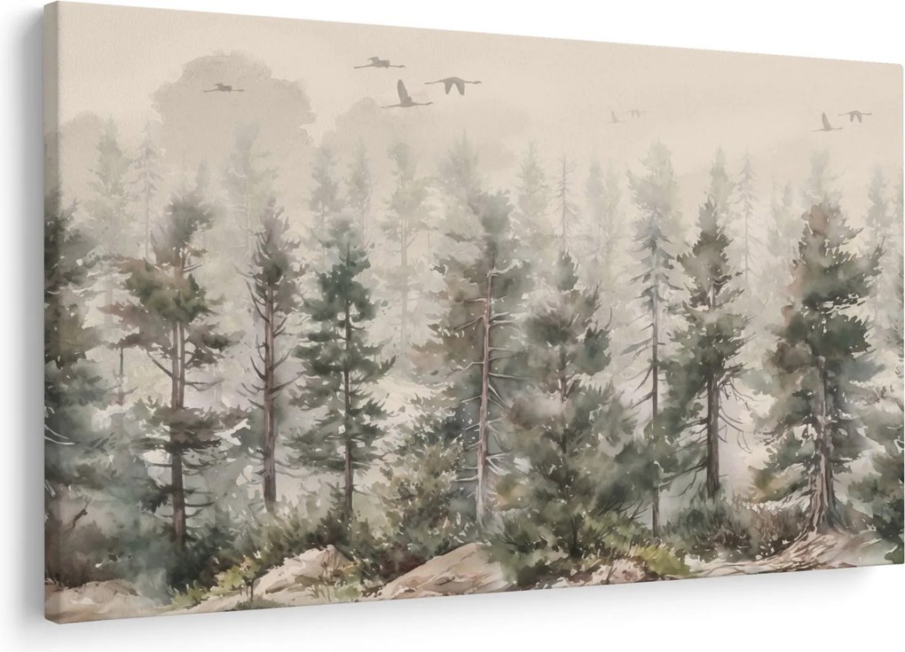 Kép - Fenyőerdő I., akvárium (90x60 cm)