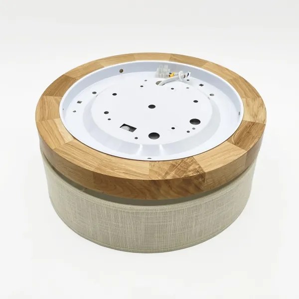 Brilagi - BELLADONNA LED mennyezeti lámpatest LED/20W/230V átm. 30 cm krémszínű/tölgy