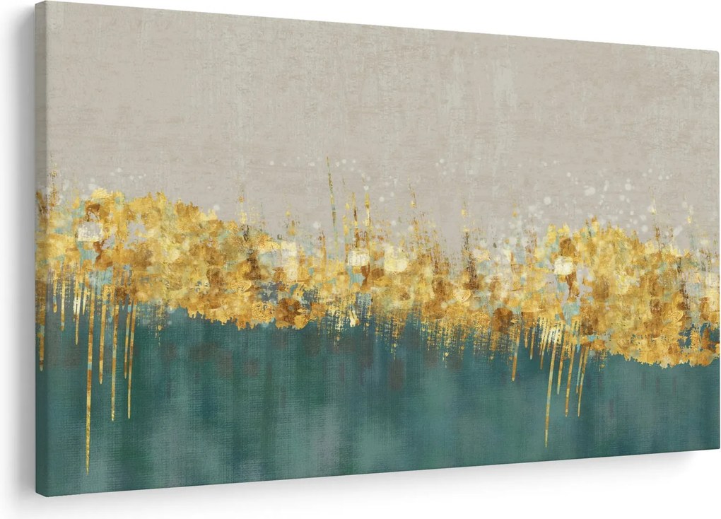 Kép - Textúra arany díszítéssel (90x60 cm)