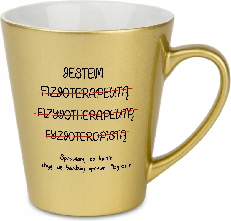 Latte Bögre Gyöngyház Arany Ajándék Menedzser Gyógytornász Mix Minták