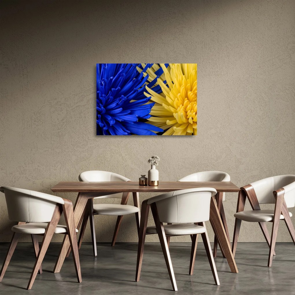Kép - virág részlet (üvegen) (70x50 cm)