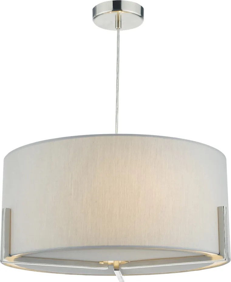 DAR LIGHTING SAN0339 SANTINO Ernyős Függesztett Lámpa Szürke E27 IP20