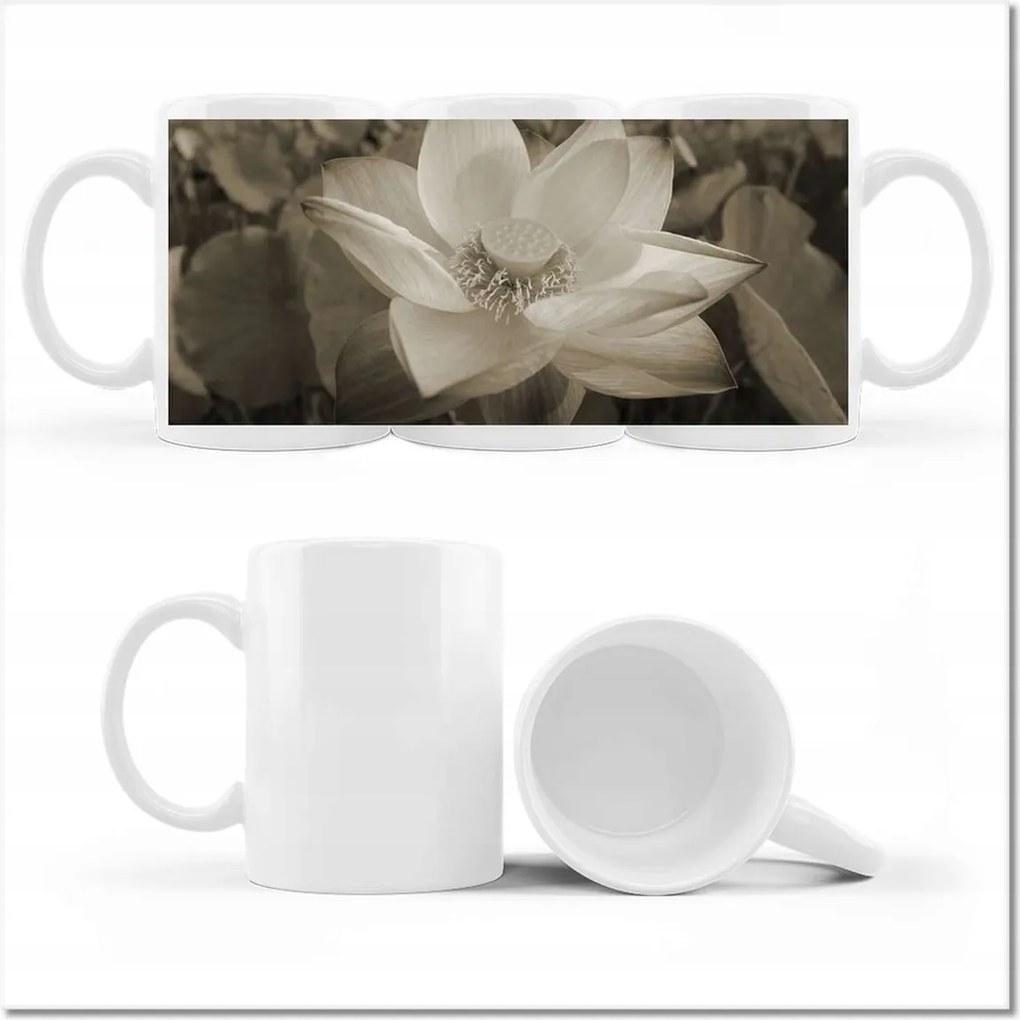 Lótusz fényképes bögre Lótuszvirág