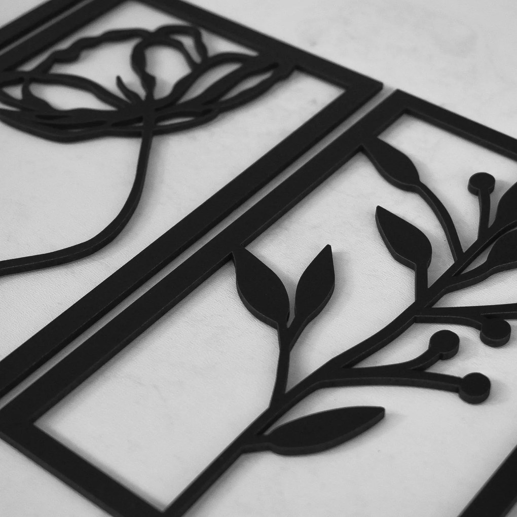 DUBLEZ | Többrészes falikép - Virágok